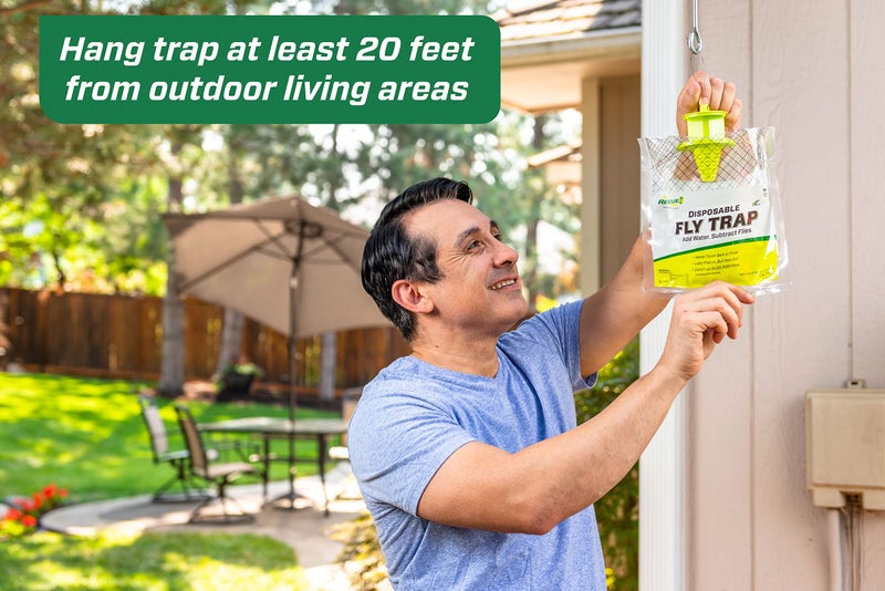 RESCUE! Outdoor Disposable Hanging Fly Trap - 24 Traps - Image 5